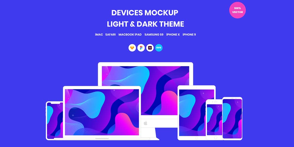 Devices Mockup Vector 