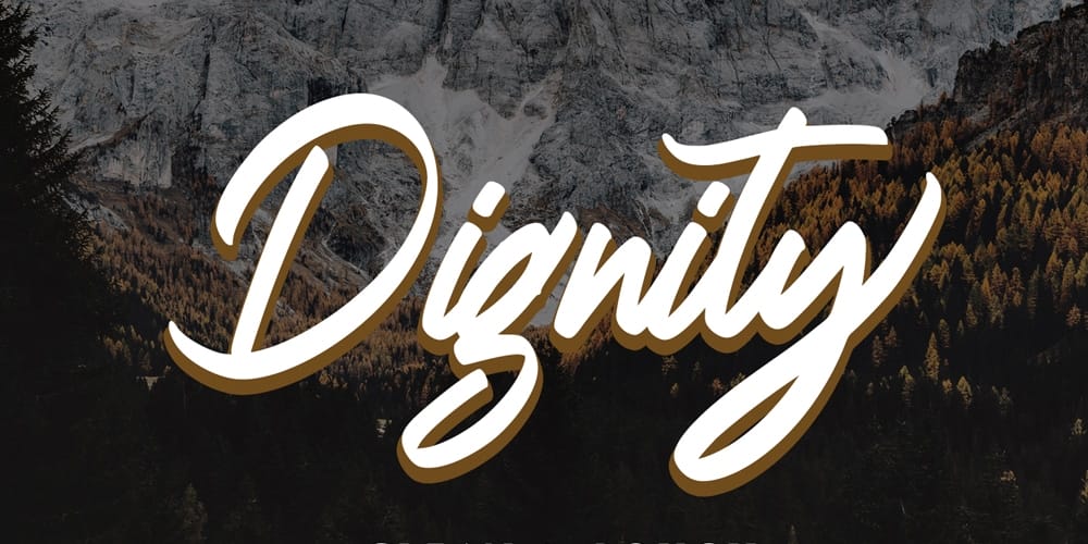Dignity Brush Typeface