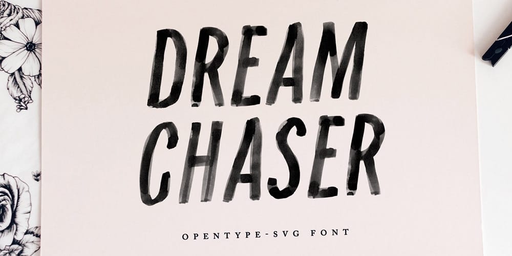 Dream Chaser SVG Font