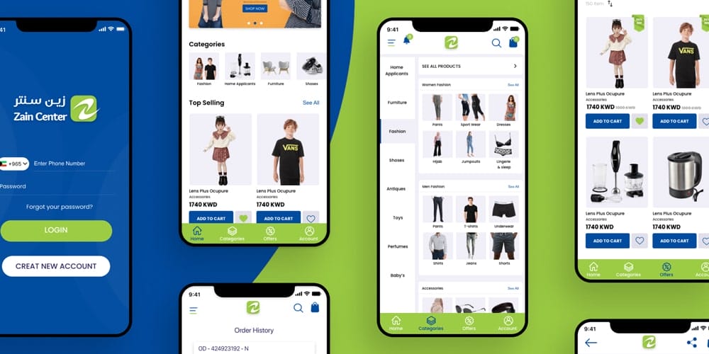 E-commerce Mobile App UI KIT