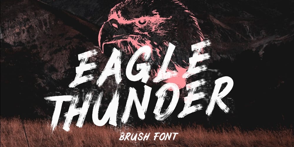 Eagle Thunder Brush Font