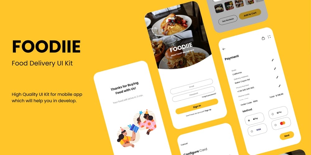 Foodiie UI Kit