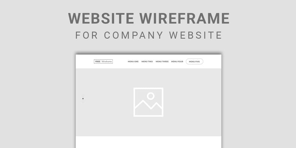 Free Company Website Wireframe 