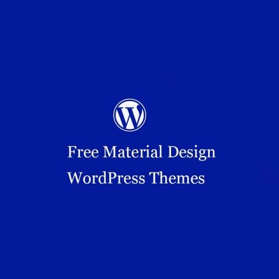 Free Material Design WordPress Themes 2021
