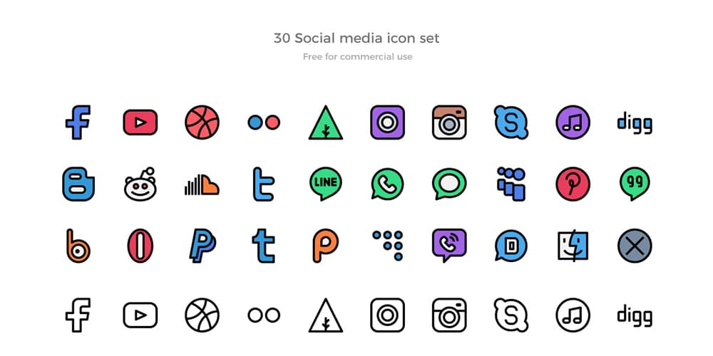 Free Social Media Icons
