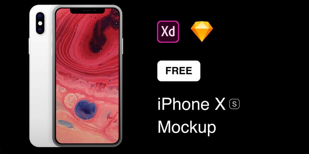Free iPhone XS mockups for XD