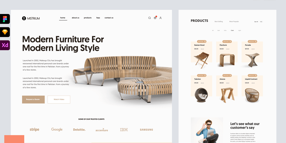 Furniture Company Landing Page