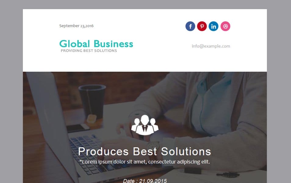 Global Business Responsive Web Template