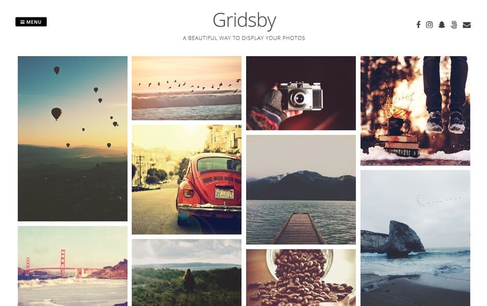 25+ Best Free Masonry Grid Style WordPress Themes 2022 6 Gridsby