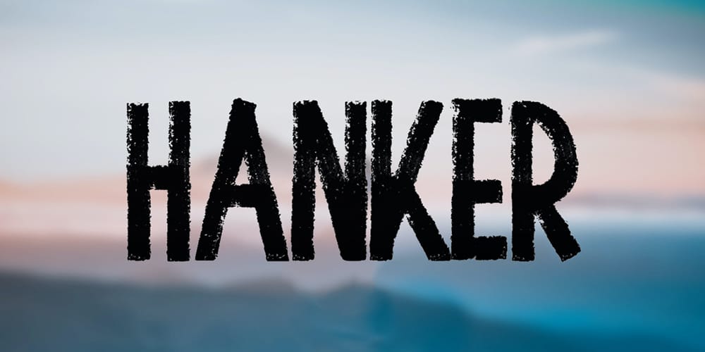 Hanker Hand Drawn Brush Font
