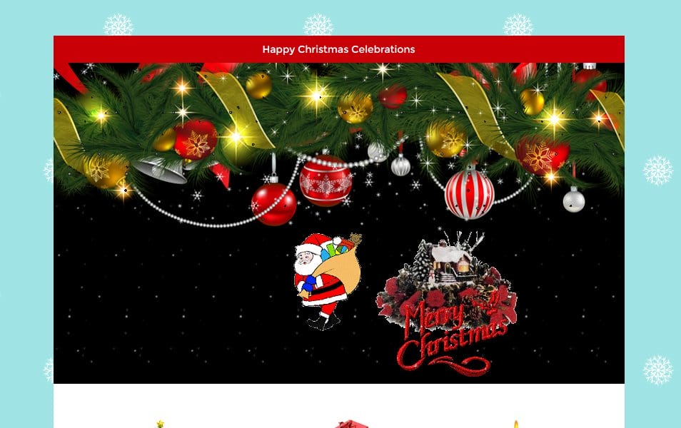 Happy Christmas a Newsletter Responsive Email Template
