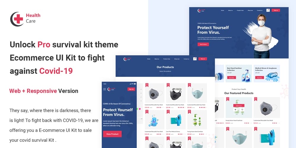 Health care UI Kit for eCommerce