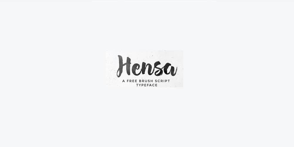 Hensa Brush Script Font