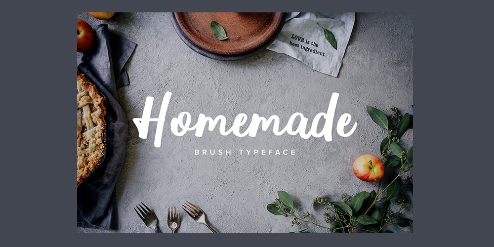 Homemade Brush Typeface