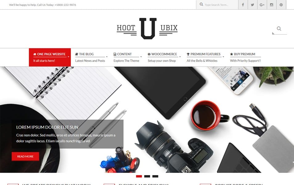 Hoot Ubix Responsive WordPress Theme