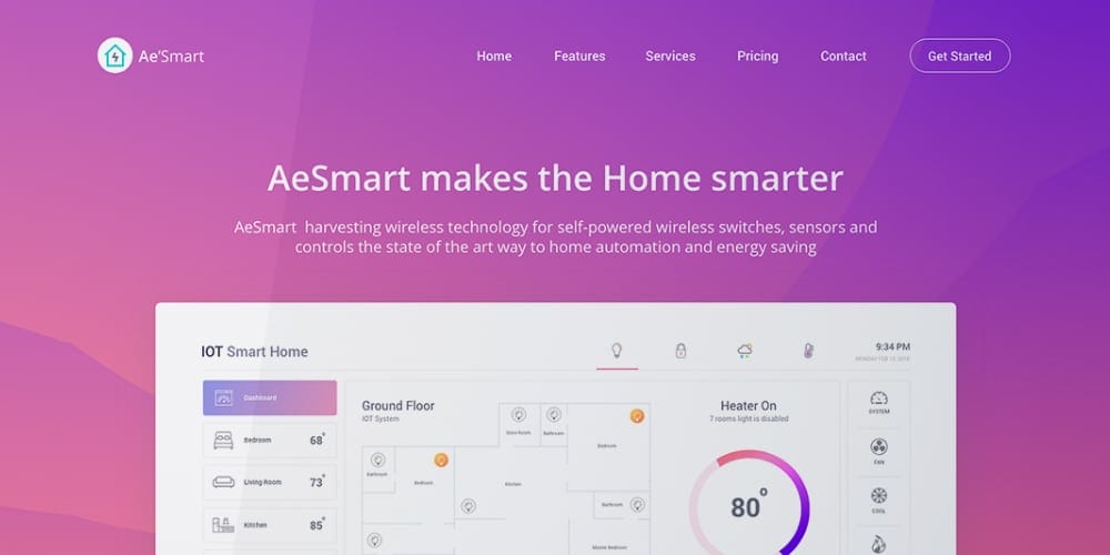 IOT Smart Home Landing Page Ui Kit