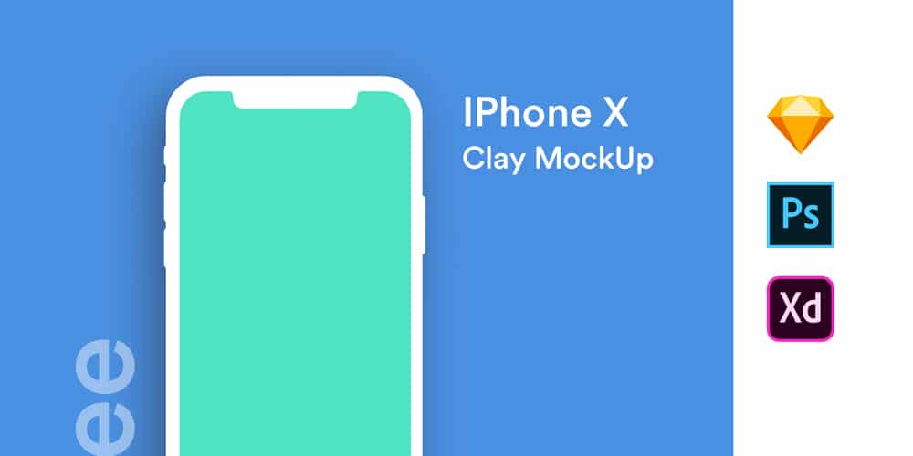 IPhoneX Clay MockUp