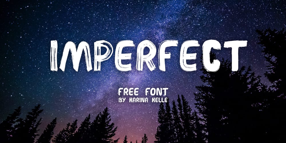 Imperfect Handwritten Brush Font