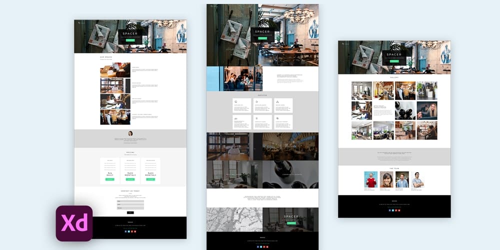 Innovative Working Space Website Template