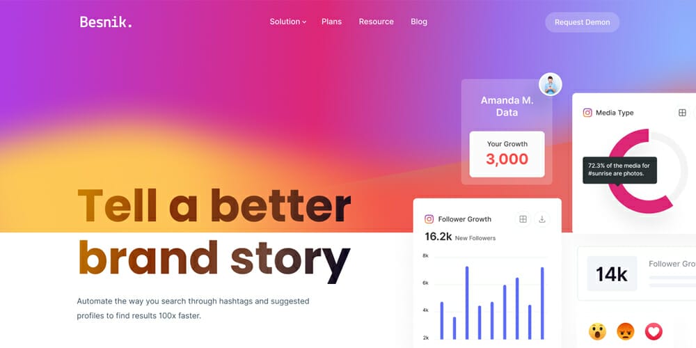 Instagram Marketing Landing Page