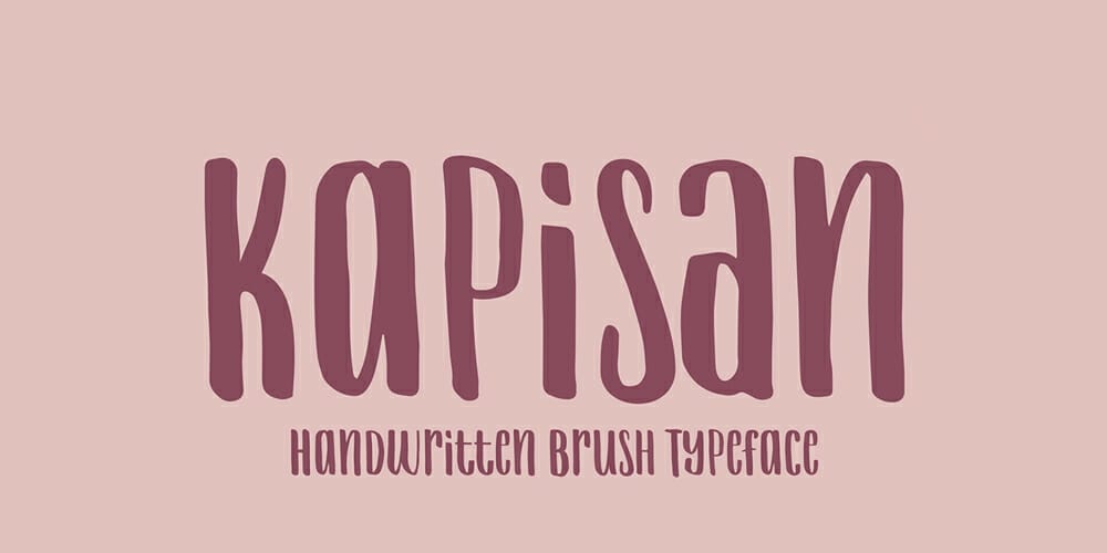 Kapisan Brush Font