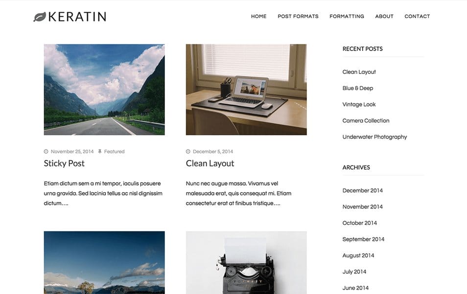 25+ Best Free Masonry Grid Style WordPress Themes 2022 23 Keratin