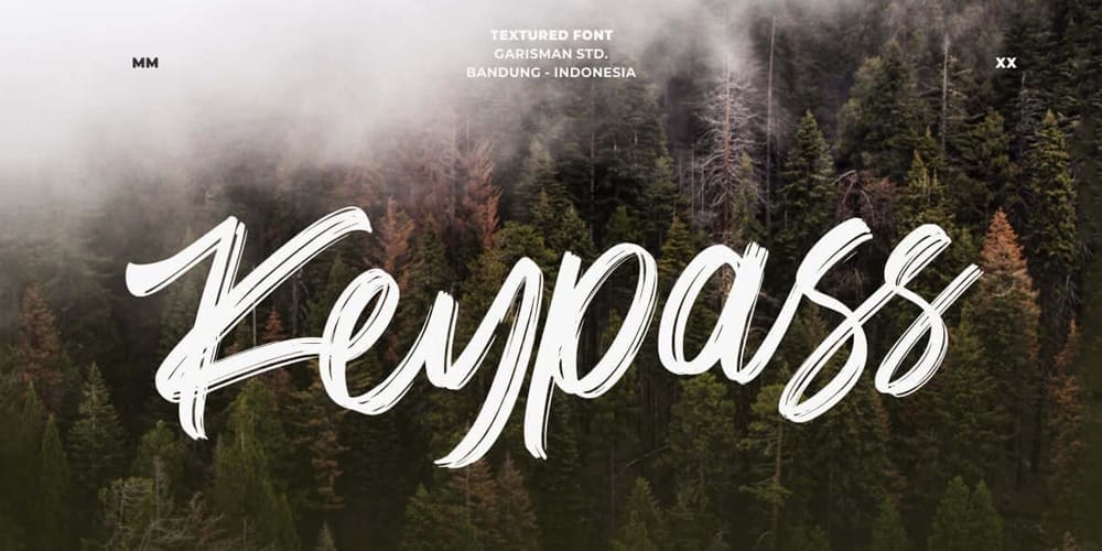 Keypass Handbrush Font