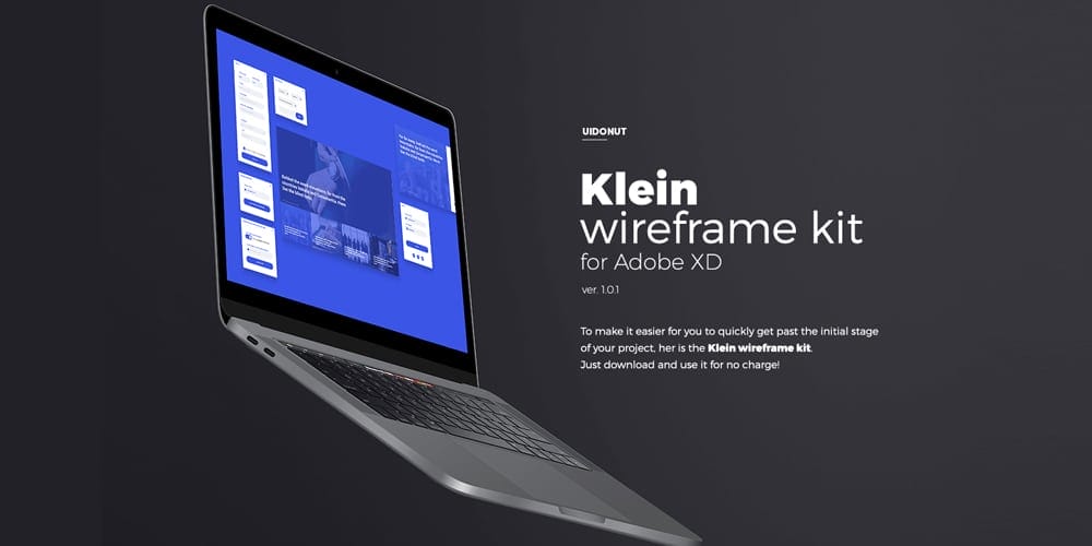 Klein wireframe kit for Adobe XD