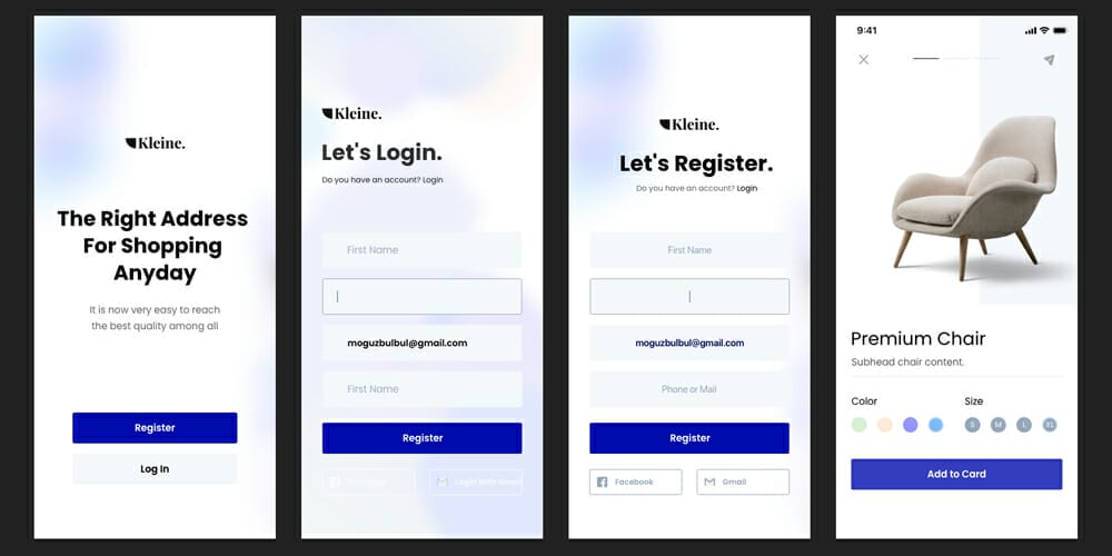 Kleine eCommerce UI Kit