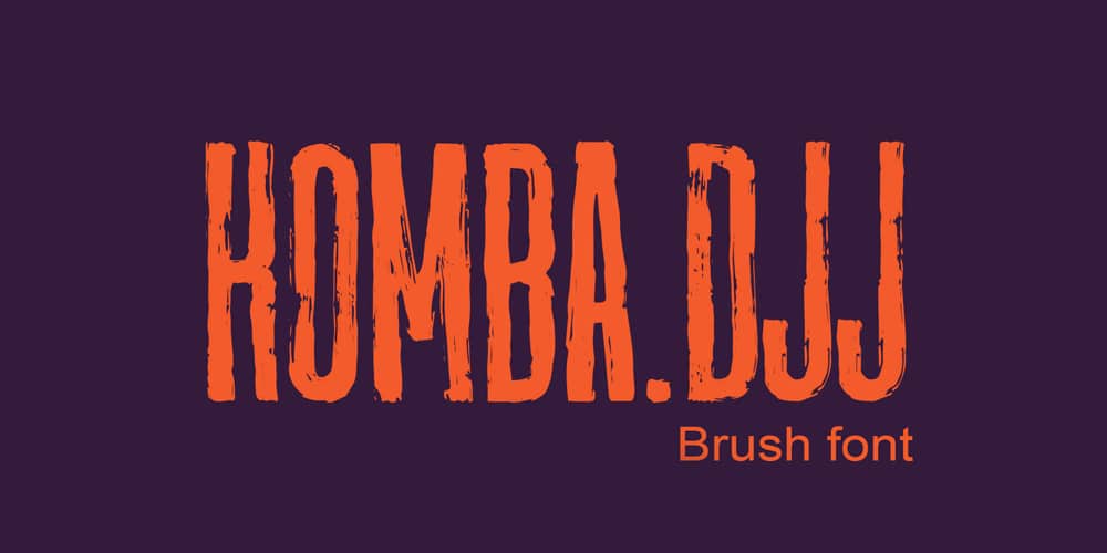 Komba DJJ Brush Font