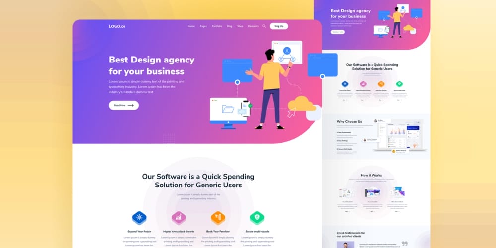 Landing Page template for SaaS