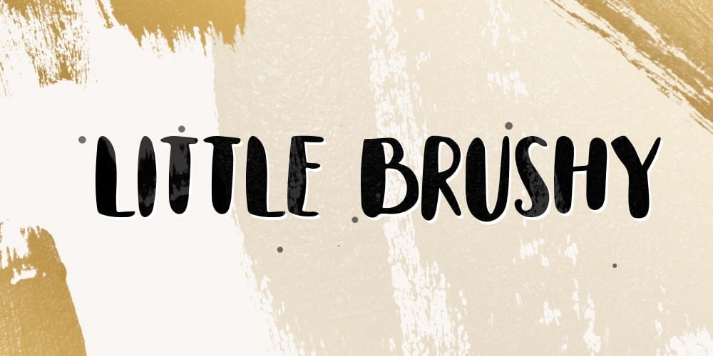 Little Brushy Font