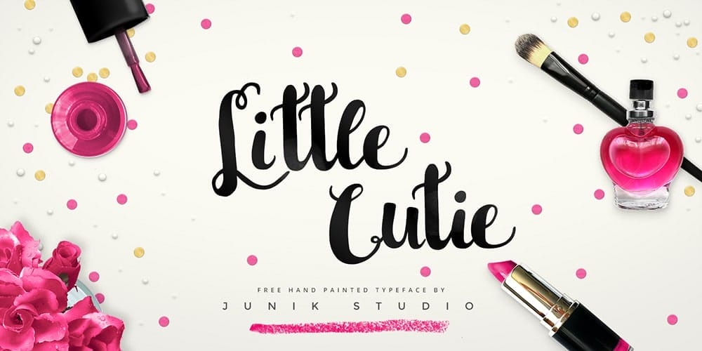 Little Cutie Hand Paint Brush Font