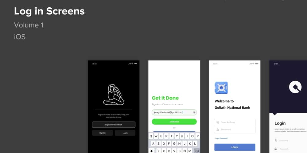 Login Mobile Screens