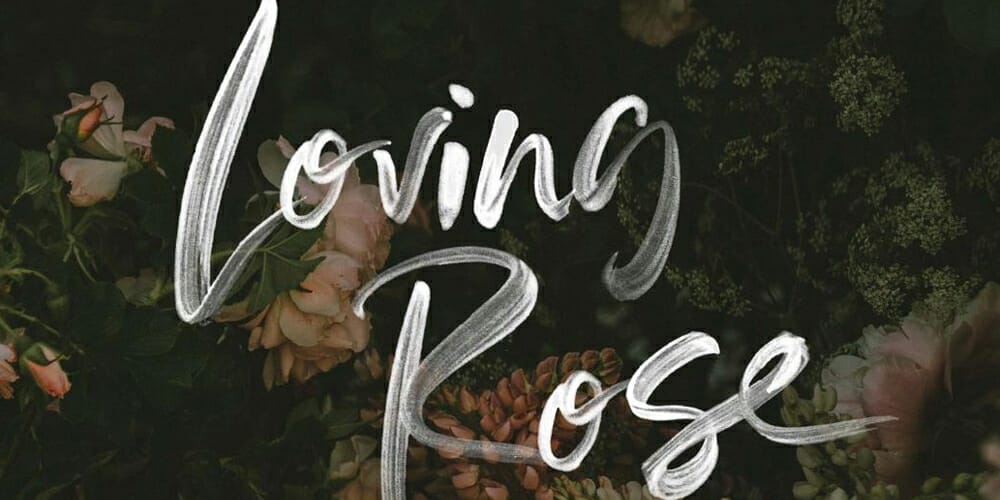 Loving Rose Watercolor Font