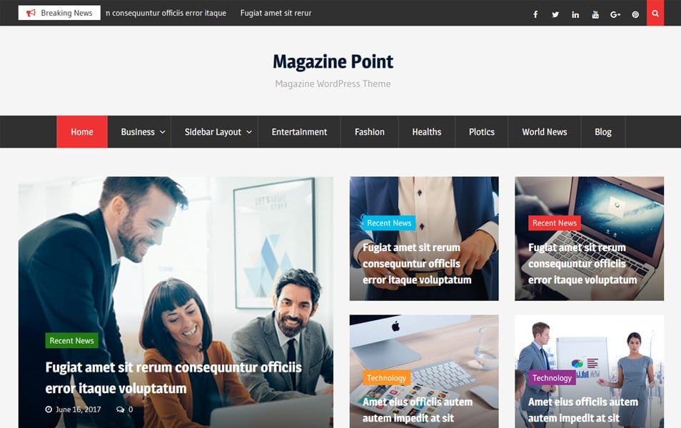 Magazine Point Responsive WordPress Theme