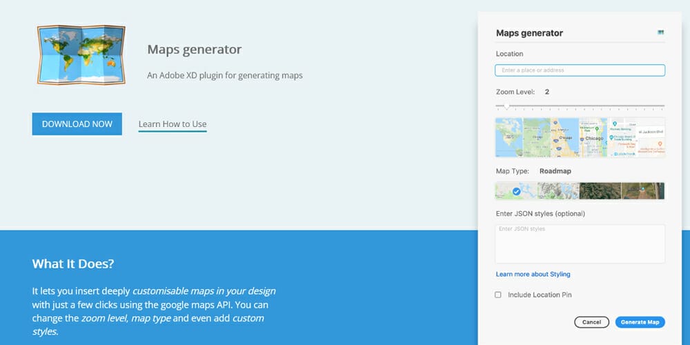 Maps generator