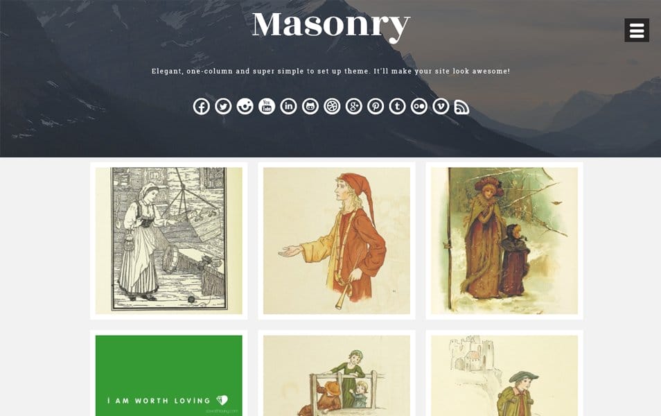 25+ Best Free Masonry Grid Style WordPress Themes 2022 25 Masonry