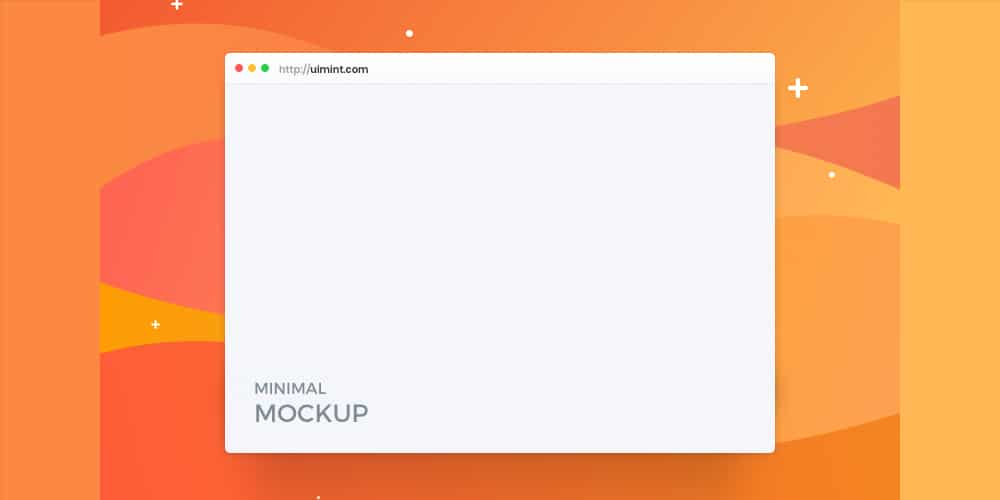 Minimal Browser Mockup
