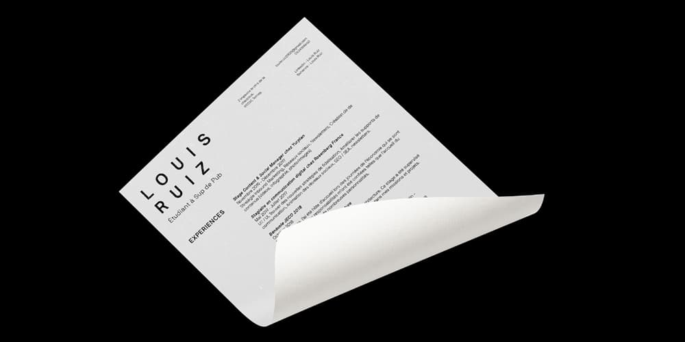 Minimalist Resume Template