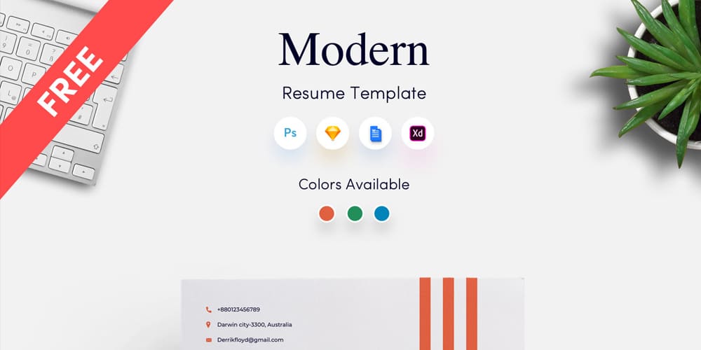 Modern CV Resume Template