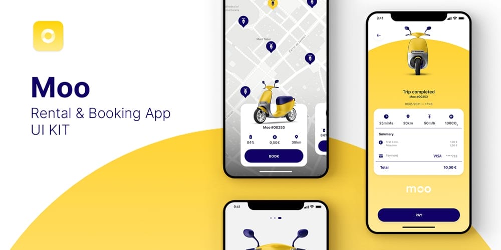 Moo Rental and Booking App UI Kit