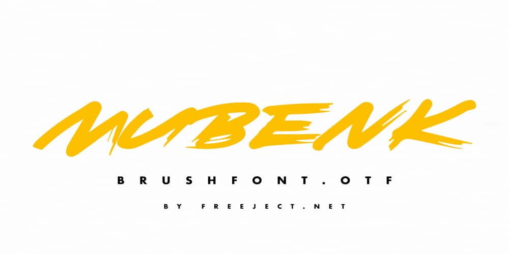Mubenk Brush Font