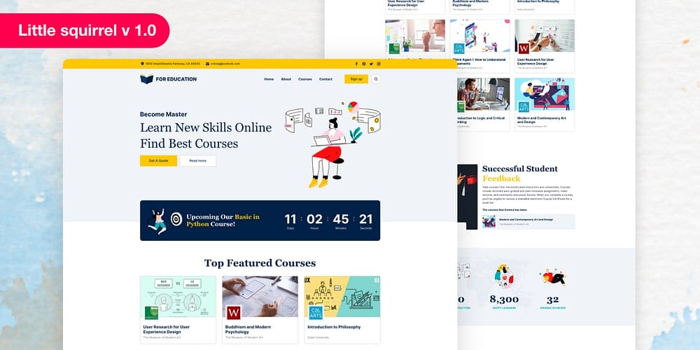 Multipurpose Theme for Adobe XD