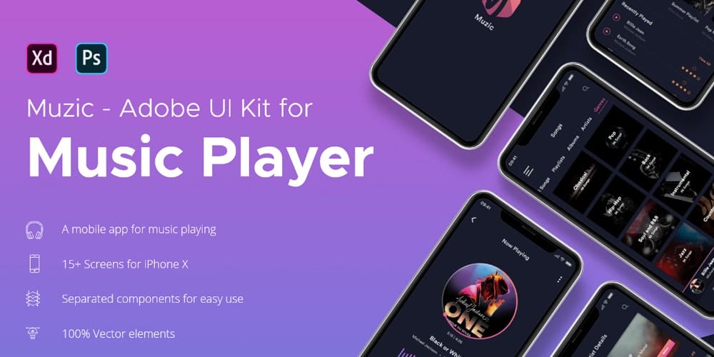 Muzic App Ui Kit