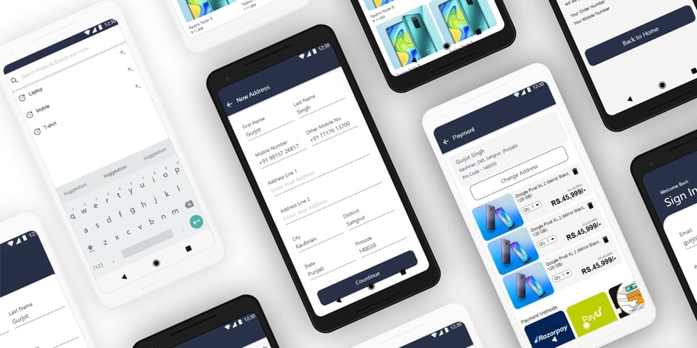 My Mall eCommerce App UI