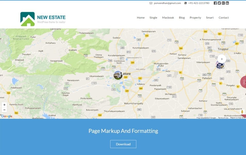 New Estate Responsive WordPress Theme