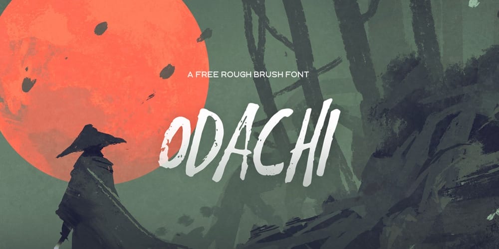 Odachi Brush Font