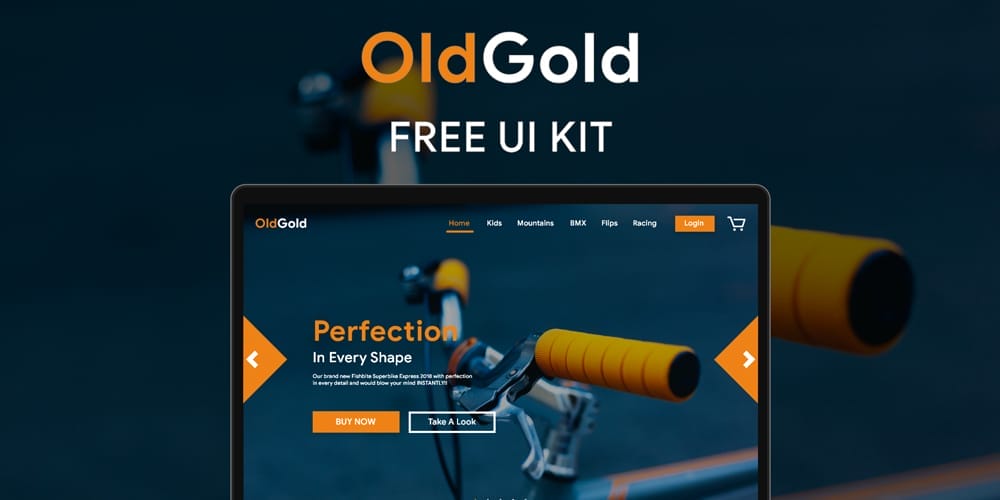 OldGold Ecommerce XD UI kit