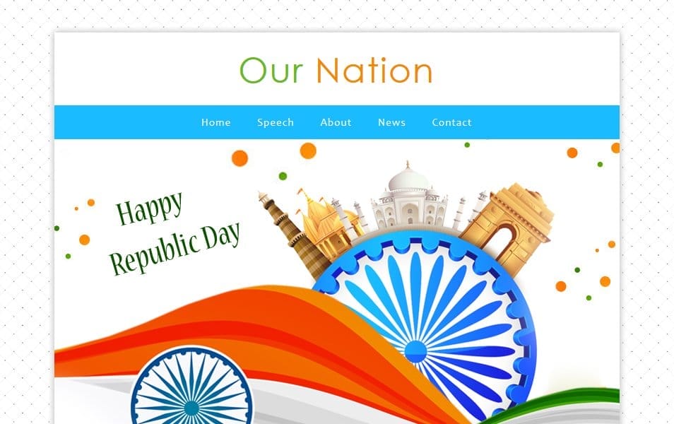 Our Nation a Newsletter Responsive Web Template